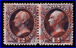 Momen Us Stamps #162 Nyfm Pair Used Lot #91229