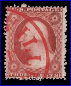 Momen Us Stamps #26 Striking Red Cds Used Lot #87221