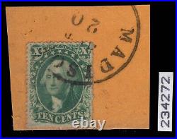 Momen Us Stamps #32 Used On Piece Vf+ Pf Cert Lot #88953