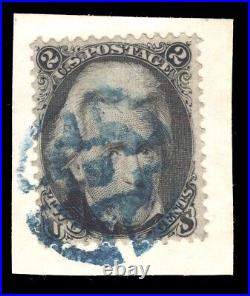 Momen Us Stamps #73 Blue Geometric Black Jack Used Lot #83576