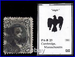 Momen Us Stamps #77 Used Fancy Eagle Cancel Pf Cert Lot #89562