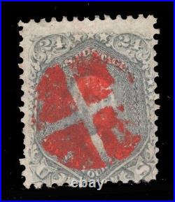 Momen Us Stamps #78 Red Cork Cancel Used Lot #81326