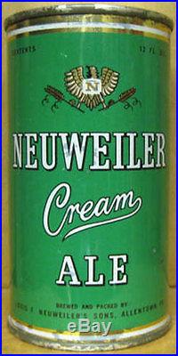 NEUWEILER CREAM ALE Flat Top Beer CAN with EAGLE Allentown, PENNSYLVANIA Tax Stamp