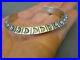 Native American Sterling Silver Stamped Cuff Bracelet 44 Grams Signed H. SPENCER