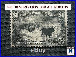 NobleSpirit NO RESERVE (TH1) $1 Cattle US No. 292 Used XF Centering = $725 cv