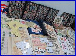 Nystamps G Thousands Mint Used Old US Stamp & Block Collection Album & Box