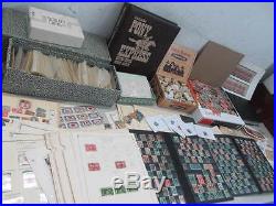 Nystamps G Thousands Mint Used Old US Stamp & plate block Collection Album & Box