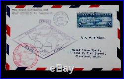 Nystamps US Air Mail Stamp # C15 Used $1200 on FDC First Day Cover