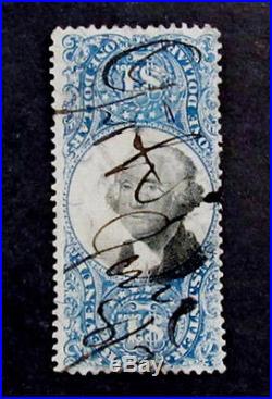 Nystamps US Revenue Stamp # R118a Used $5000 Inverted Center