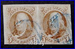 Nystamps US Stamp # 1 Used $985 Blue Cancel PR
