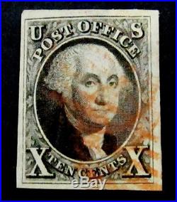 Nystamps US Stamp # 2 Used $1000 Red Cancel