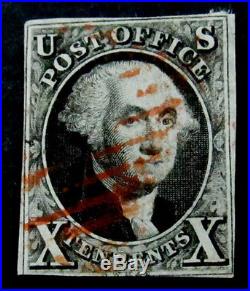 Nystamps US Stamp # 2 Used $1100