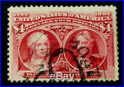 Nystamps US Stamp # 244 Used $1250