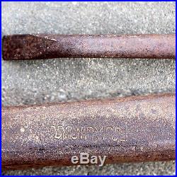 Old US Railroad RR Spike Puller Crow Pry Bar 59 Long Heavy Duty Stamped 26.5 lb