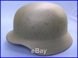 Original German Helmet With Liner Stamped On Shell, Original Paint, Ww2