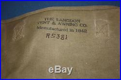 Original WW2 Musette Bag, Canteen and Mess Kit 1941 & 1942 Stamped markers