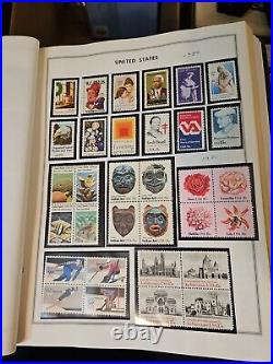 Over 350 Stamps United States Liberty Stamp Album Collection 3E46