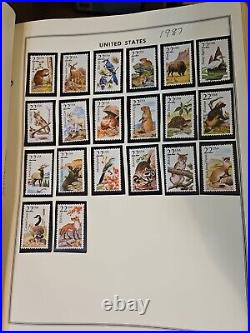 Over 350 Stamps United States Liberty Stamp Album Collection 3E46