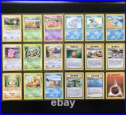 Pokemon NEO GENESIS Set COMPLETE Common Non Holo Cards /111 Lot + 1st Edition NM