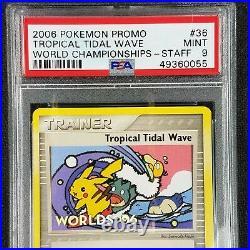 Pokemon World Championships 2006 Tropical Tidal Wave STAFF Promo PSA 9 Mint