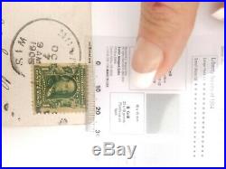 Post stamp Benjamin Franklin Stamp 1 cent Rare Great investment 3 side perf