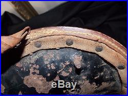 Pre-1953 STAMPED Indian Motorcycle Leather Seat poss. Sign Scout or Big Chief