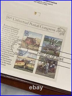 Proofcard Society of The United States 4 Albums 200+ Uncirculated First Stamps