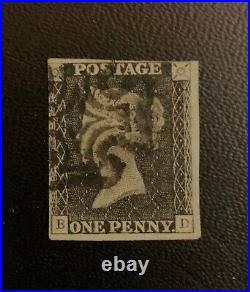 QV 1d BLACK B-D / PL10 PROVISIONAL PRINTING STATE 2 / SG AS68