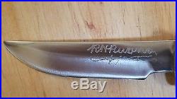 R. H. RUANA 11A STICKER ROCKER STAMP SIGNED RH RUANAORIGINAL SHEATH/knife