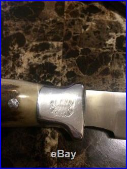 R. H RUANA 13A Skinner Knife-Bullwhip Signed & Stamped-Orig. Shearh-Unused-Vigny