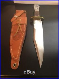 R. H. RUANA 32B Davy Crockett Bowie Knife M Stamp-Bullwhip- Sheath-Unused