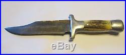 R. H. RUANA Custom Bowie Knife 1950's-1962 Little Knife Stamp Org. Sheath