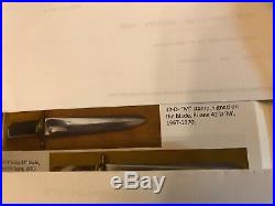 R. H. Ruana 42D M Stamp -Stag Brass Back Bowie Knife-1967-1970