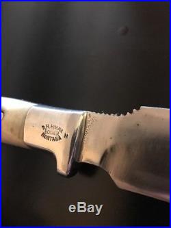 R. H. Ruana Knife 27-AC-9 M Stamp-Signature Bullwhip Bowie Knife