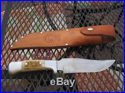 R. H. Ruana Knife With M Stamp Comes With Original Sheath
