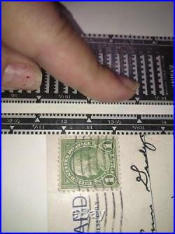 RARE 1 Cent Green Ben Franklin Perf 11 stamp (Maybe Scott #596) MUST SEE