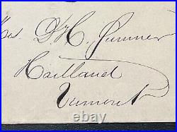 RARE 1860's DERBY LINE VERMONT COVER SENT TO COURTLAND 3C WASHINGTON PERF STAMP