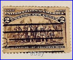 RARE 1893 Landing of Columbus U. S. Postage STAMP