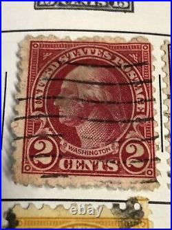 RARE, Collectible Red U. S. Two Cent GEORGE WASHINGTON Stamp Excellent Condition
