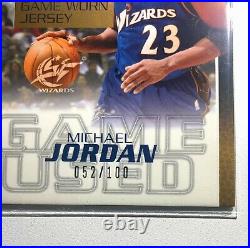 RARE MICHAEL JORDAN /100 Game Used Jersey 2003-04 Upper Deck SP Authentic SSP