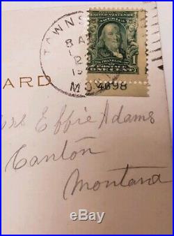 RARE President Rosevelt postcard Ben Franklin 1902 #300 (read additional info)