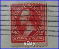 RARE RED LINE 2 CENTS WASHINGTON, beautiful stamp