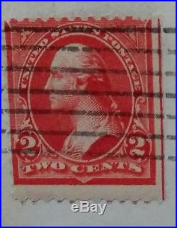 RARE RED LINE 2 CENTS WASHINGTON, beautiful stamp