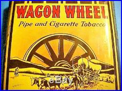 RARE Wagon Wheel Tobacco Pocket Tin Can Taylor Bros Winston Salem NC Tax Stamp