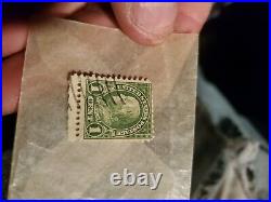 Rare 1cent Green Ben Franklin Stamp