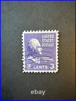 Rare 3 Cent Thomas Jefferson Postage Stamp