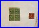 Rare 4 1938 George Washington 1cent Stamps And 1 2 Cent Used