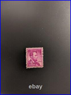 Rare 4 cent Abraham Lincoln Collectible stamp purple Vintage