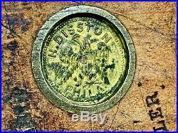 Rare Disston Saw #9 1850s Inch Worm Stamp H. Disston PHILA Eagle Medallion