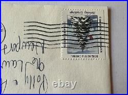 Rare Error Us Cover Wildlife Cinderella Stamp Cancelled Instead Of 25c Postage
